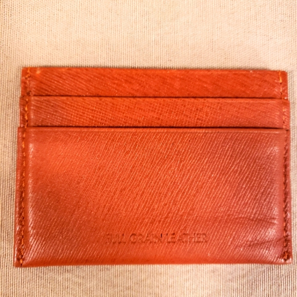 CALVIN KLEIN FULL GRAIN LEATHER CREDIT CARD WALLET - Picture 2 of 2